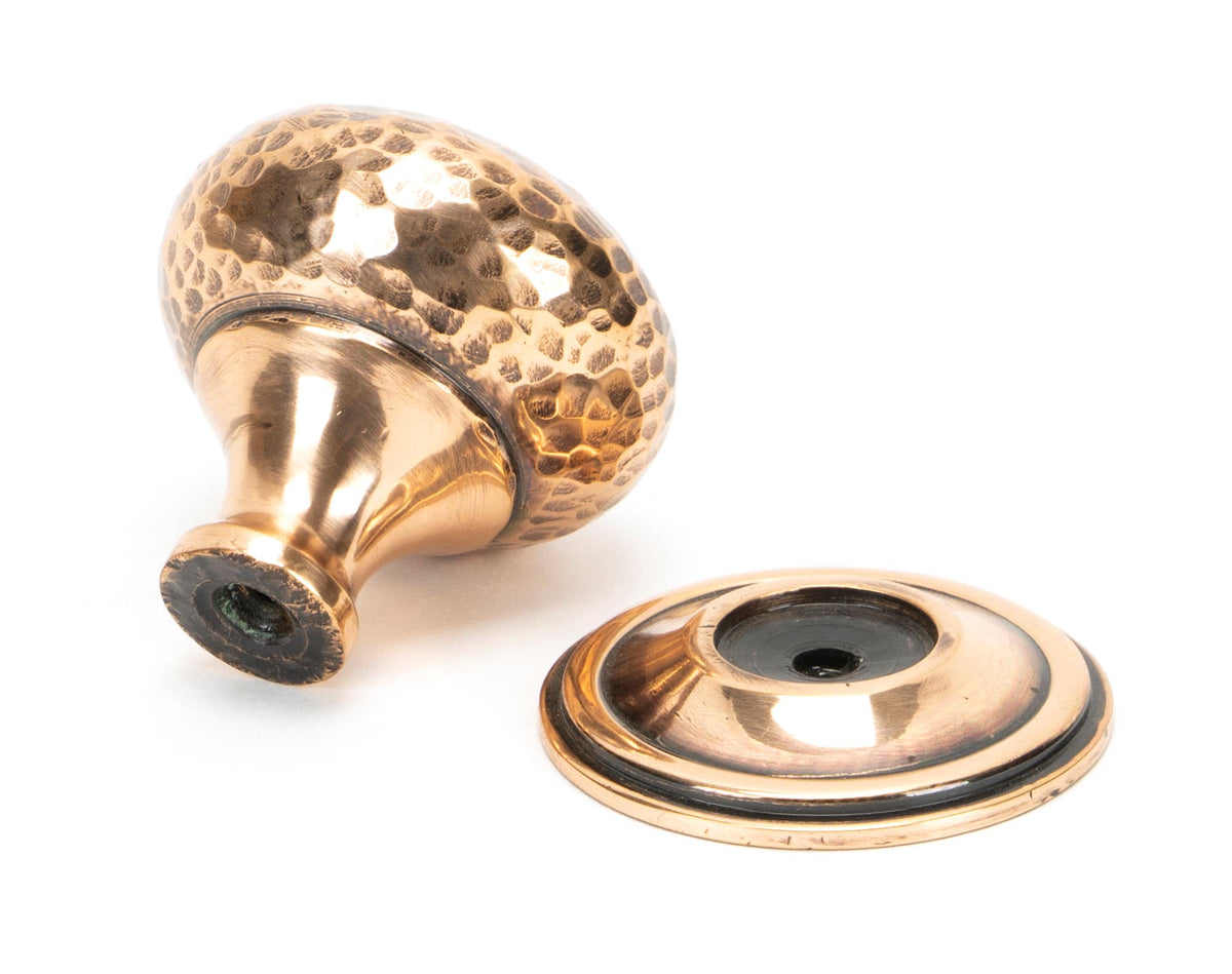 HAMMERED MUSHROOM CABINET KNOB 39x40 PBZ - 46030 by MARCHES (ANVIL) ARCHITECTURAL HARDWARE