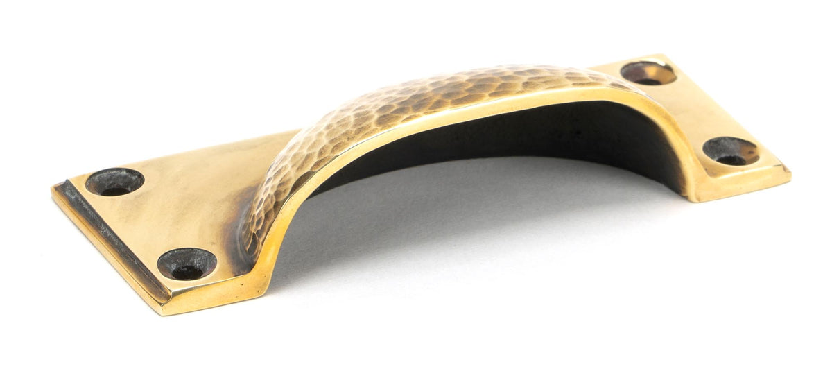 HAMMERED ART DECO DRAWER PULL 100x42x23 AGBR - 46036 by MARCHES (ANVIL) ARCHITECTURAL HARDWARE