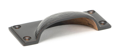 HAMMERED ART DECO DRAWER PULL 100x42x23 AGBZ - 46039 by MARCHES (ANVIL) ARCHITECTURAL HARDWARE
