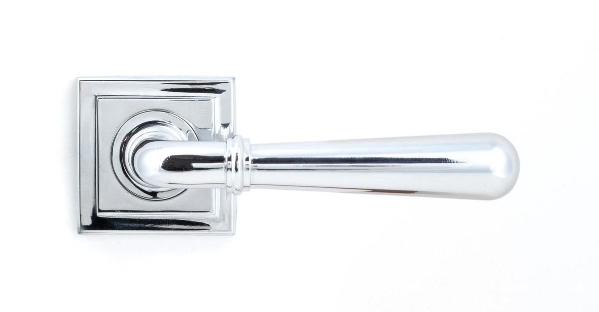 NEWBURY LEVER HANDLE+ROSE SPRUNG SQUARE 53x126x64 PCP - 46056 by MARCHES (ANVIL) ARCHITECTURAL HARDWARE