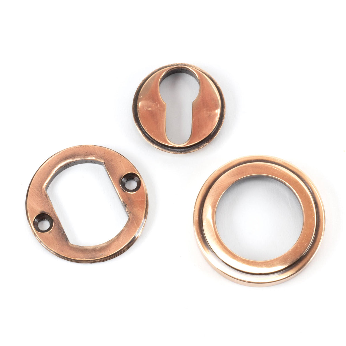 ESCUTCHEON ROUND EURO CNC ART DECO 53x8 PBZ - 46126 by MARCHES (ANVIL) ARCHITECTURAL HARDWARE
