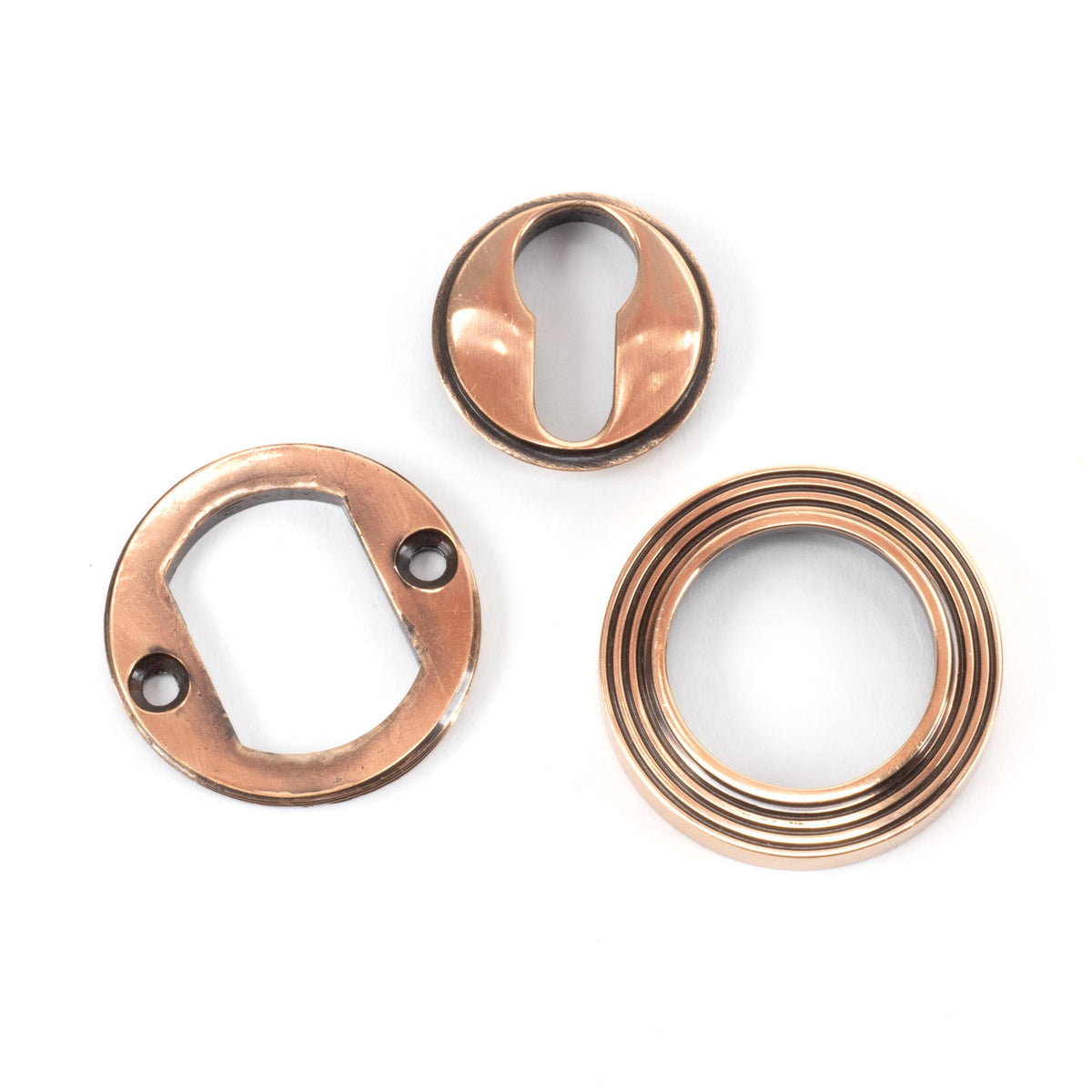 ESCUTCHEON ROUND EURO CNC BEEHIVE 53x8 PBZ - 46127 by MARCHES (ANVIL) ARCHITECTURAL HARDWARE