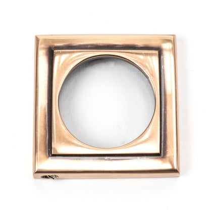 ESCUTCHEON ROUND EURO CNC SQUARE 53x53x8 PBZ - 46128 by MARCHES (ANVIL) ARCHITECTURAL HARDWARE
