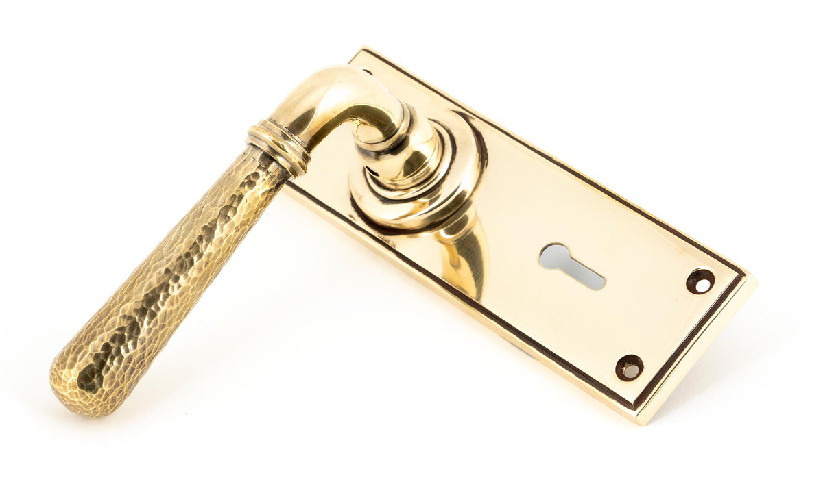 HAMMERED NEWBURY LEVER HANDLE LOCK 124x152x70 AGBR - 46209 by MARCHES (ANVIL) ARCHITECTURAL HARDWARE