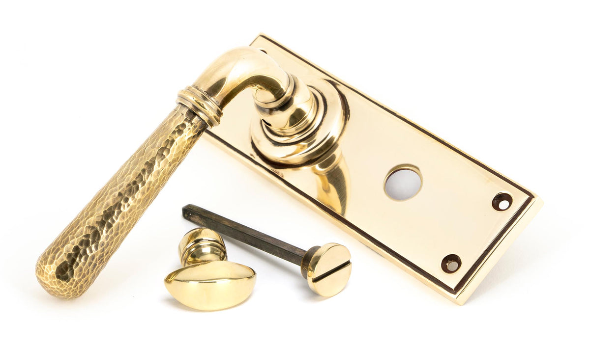 HAMMERED NEWBURY LEVER HANDLE BATH 124x152x70 AGBR - 46211 by MARCHES (ANVIL) ARCHITECTURAL HARDWARE