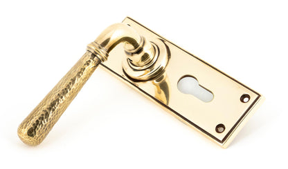 HAMMERED NEWBURY LEVER HANDLE EURO 124x152x70 AGBR - 46212 by MARCHES (ANVIL) ARCHITECTURAL HARDWARE