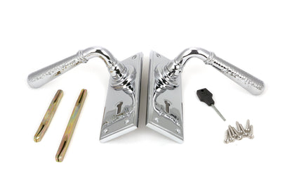 HAMMERED NEWBURY LEVER HANDLE LOCK 124x152x70 PCP - 46213 by MARCHES (ANVIL) ARCHITECTURAL HARDWARE