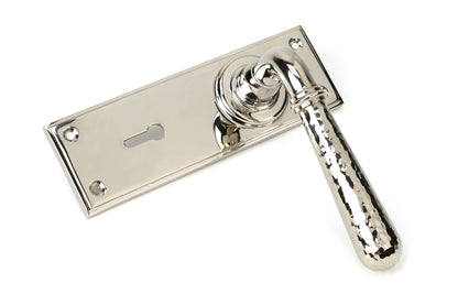HAMMERED NEWBURY LEVER HANDLE LOCK 124x152x70 PNP - 46217 by MARCHES (ANVIL) ARCHITECTURAL HARDWARE