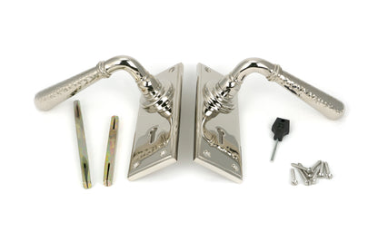 HAMMERED NEWBURY LEVER HANDLE LOCK 124x152x70 PNP - 46217 by MARCHES (ANVIL) ARCHITECTURAL HARDWARE