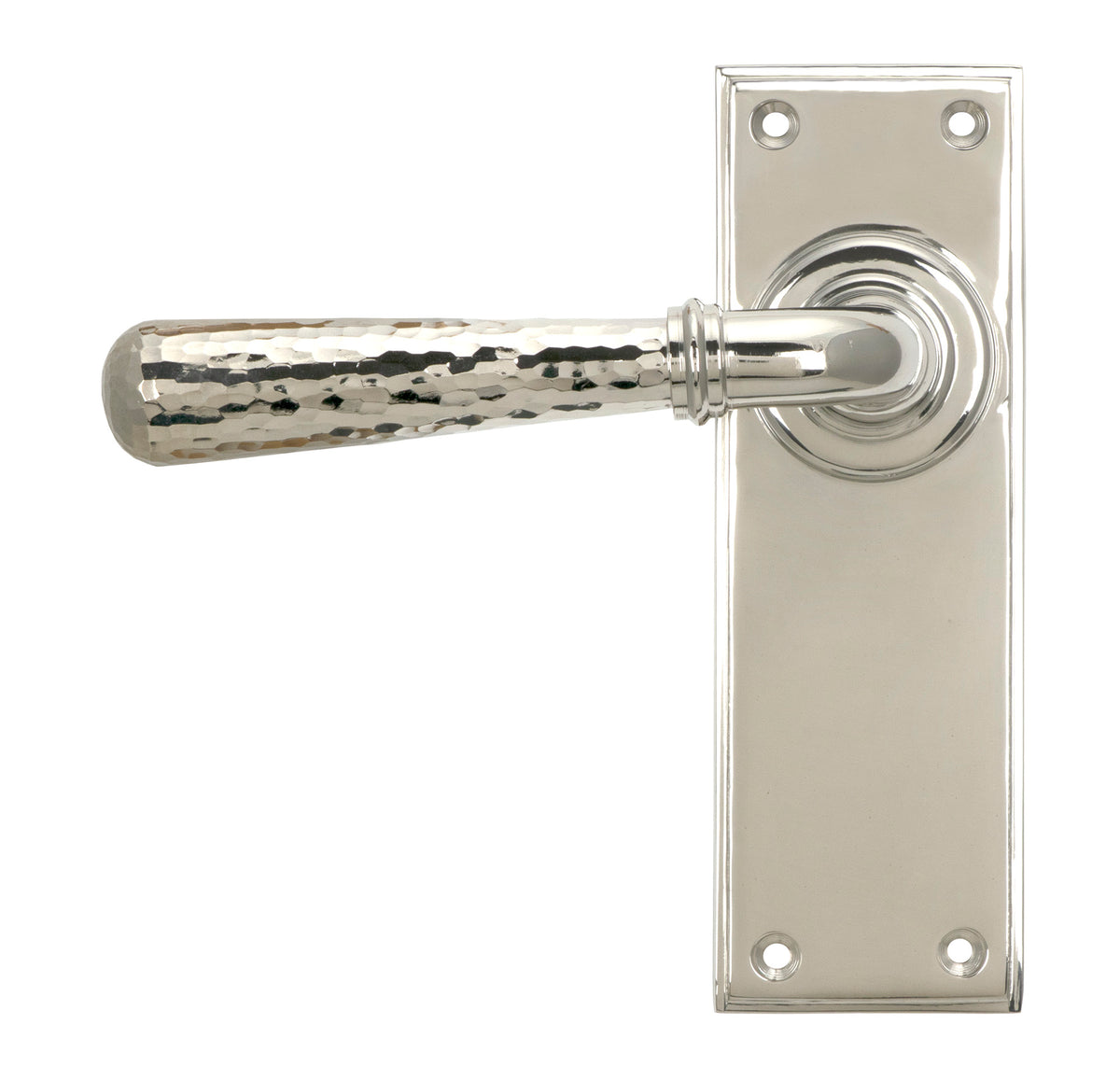 HAMMERED NEWBURY LEVER HANDLE LATCH 124x152x70 PNP - 46218 by MARCHES (ANVIL) ARCHITECTURAL HARDWARE