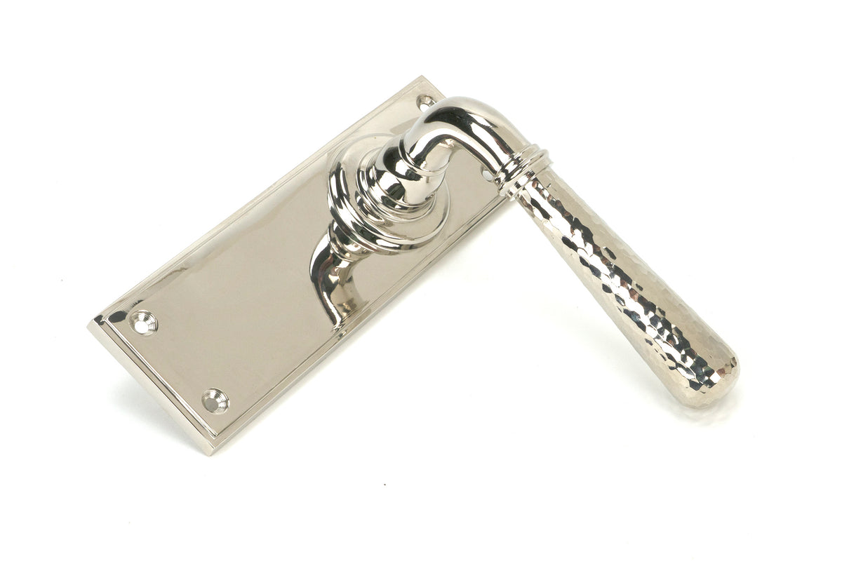 HAMMERED NEWBURY LEVER HANDLE LATCH 124x152x70 PNP - 46218 by MARCHES (ANVIL) ARCHITECTURAL HARDWARE