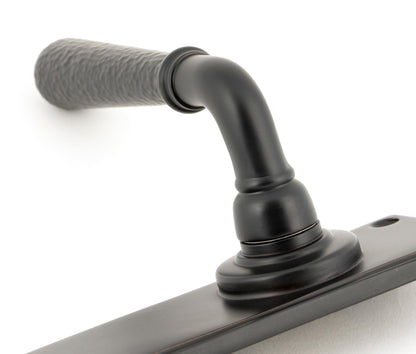 HAMMERED NEWBURY LEVER HANDLE LATCH 124x152x70 AGBZ - 46222 by MARCHES (ANVIL) ARCHITECTURAL HARDWARE