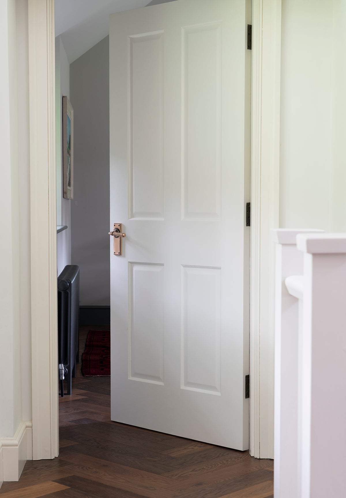 HAMMERED NEWBURY LEVER HANDLE LATCH 124x152x70 PBZ - 46226 by MARCHES (ANVIL) ARCHITECTURAL HARDWARE