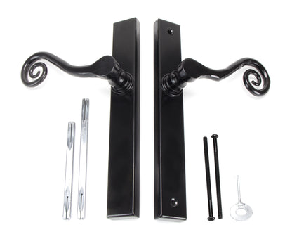MONKEYTAIL SLIM LEVER ESPAGNOLETTE LATCH LH 128x242x58 BLK - 46397L by MARCHES (ANVIL) ARCHITECTURAL HARDWARE