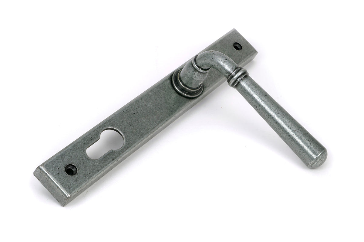 NEWBURY SLIMLINE LEVER ESPAGNOLETTE LOCK 124x244x70 PEW - 46414 by MARCHES (ANVIL) ARCHITECTURAL HARDWARE