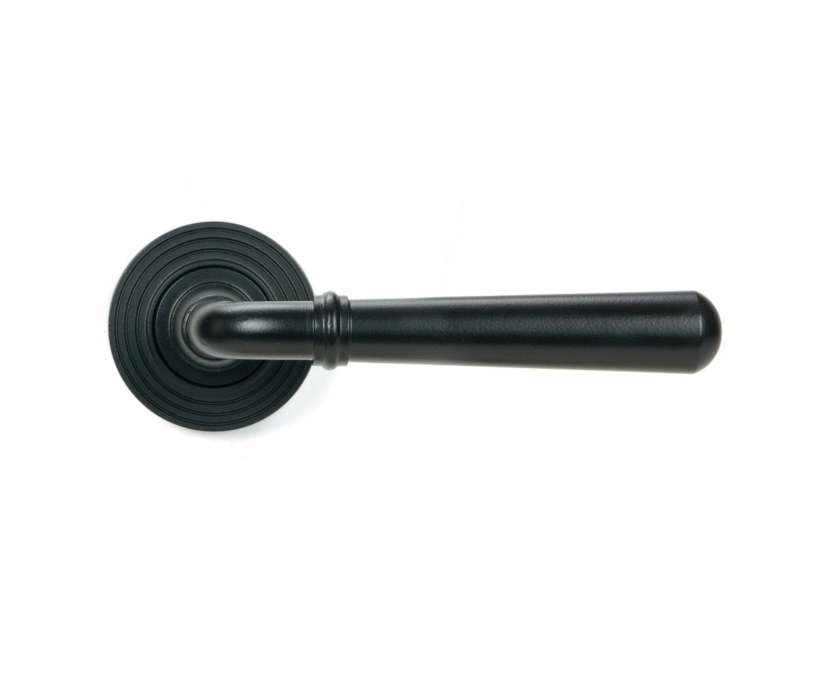 NEWBURY LEVER HANDLE+ROSE SPRUNG BEEHIVE 53x126x64 MBK - 46461 by MARCHES (ANVIL) ARCHITECTURAL HARDWARE