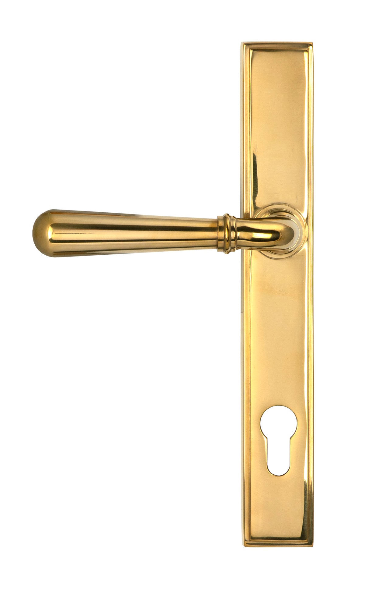 NEWBURY SLIMLINE LEVER ESPAGNOLETTE LOCK 124x244x70 PBR - 46529 by MARCHES (ANVIL) ARCHITECTURAL HARDWARE