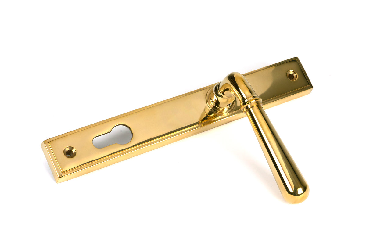 NEWBURY SLIMLINE LEVER ESPAGNOLETTE LOCK 124x244x70 PBR - 46529 by MARCHES (ANVIL) ARCHITECTURAL HARDWARE
