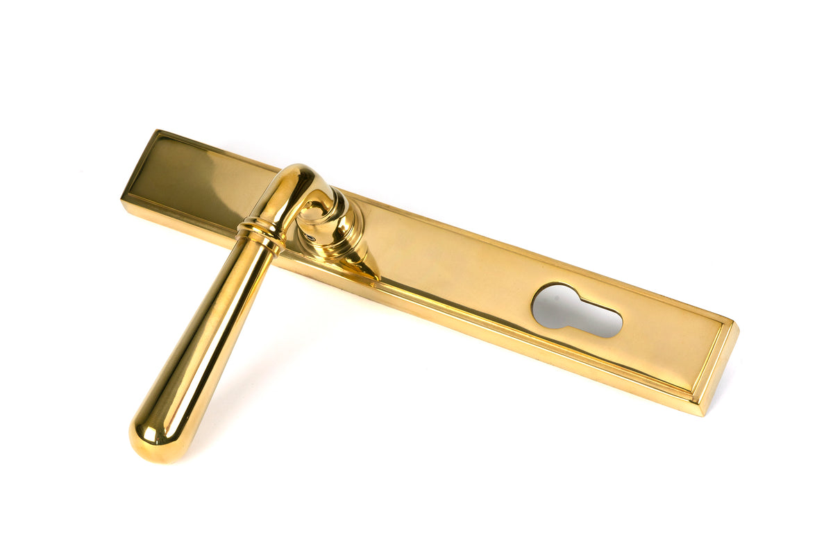 NEWBURY SLIMLINE LEVER ESPAGNOLETTE LOCK 124x244x70 PBR - 46529 by MARCHES (ANVIL) ARCHITECTURAL HARDWARE