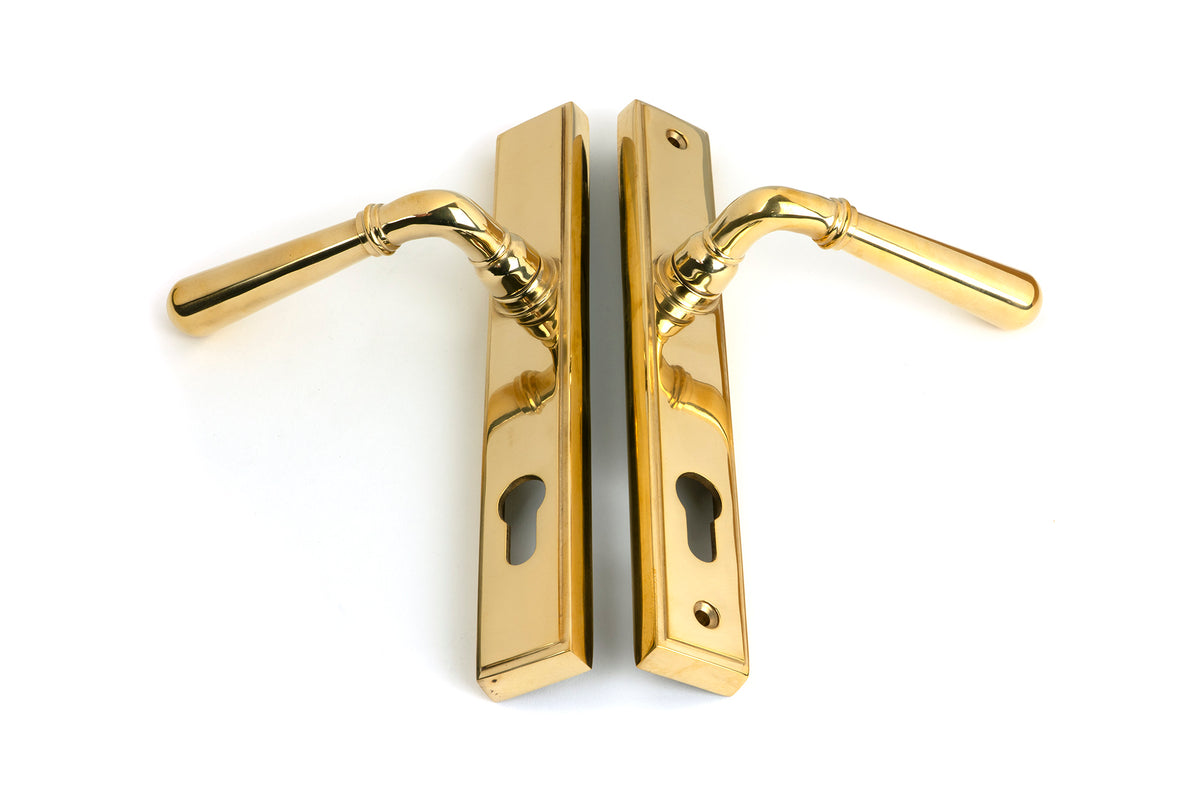 NEWBURY SLIMLINE LEVER ESPAGNOLETTE LOCK 124x244x70 PBR - 46529 by MARCHES (ANVIL) ARCHITECTURAL HARDWARE