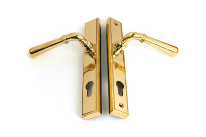 NEWBURY SLIMLINE LEVER ESPAGNOLETTE LOCK 124x244x70 PBR - 46529 by MARCHES (ANVIL) ARCHITECTURAL HARDWARE