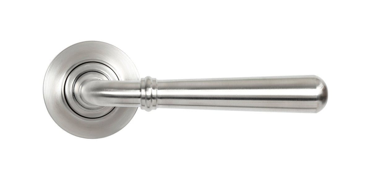 NEWBURY LEVER HANDLE+ROSE UNSPRUNG PLAIN 126x53x64 SMA - 46536 by MARCHES (ANVIL) ARCHITECTURAL HARDWARE