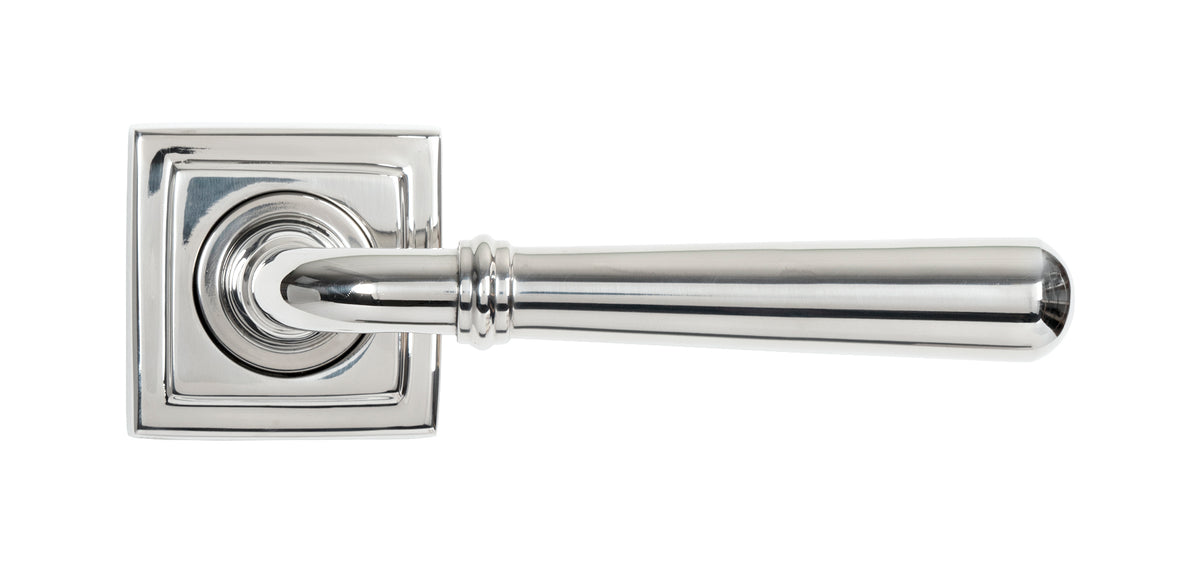 NEWBURY LEVER HANDLE+ROSE UNSPRUNG SQUARE 126x53x64 PMA - 46543 by MARCHES (ANVIL) ARCHITECTURAL HARDWARE