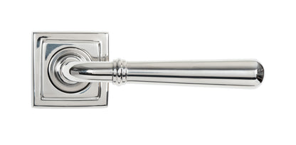 NEWBURY LEVER HANDLE+ROSE UNSPRUNG SQUARE 126x53x64 PMA - 46543 by MARCHES (ANVIL) ARCHITECTURAL HARDWARE