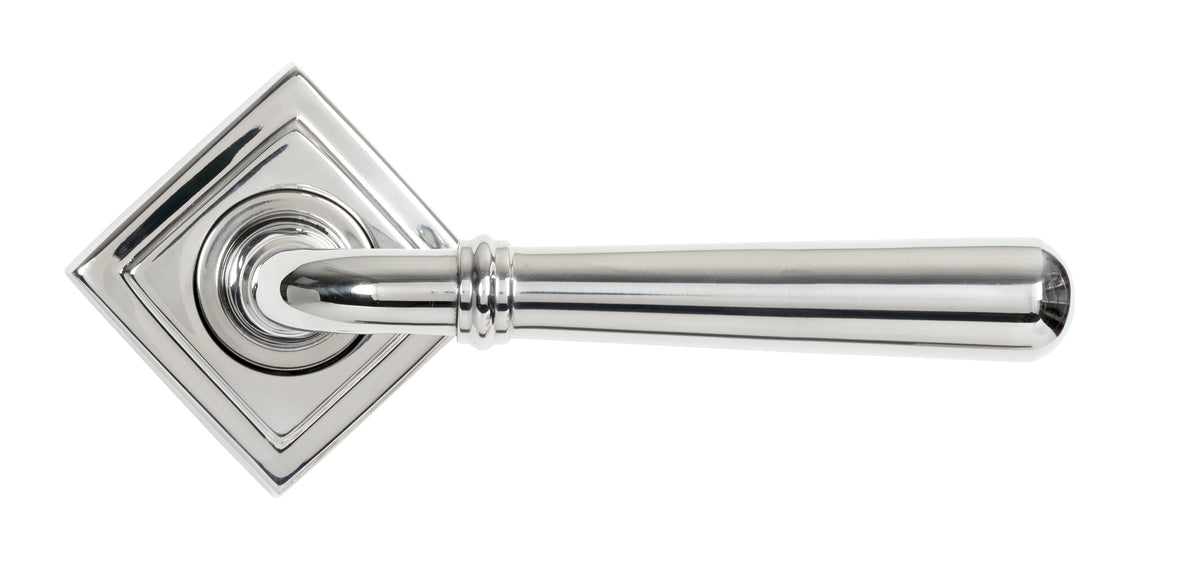 NEWBURY LEVER HANDLE+ROSE UNSPRUNG SQUARE 126x53x64 PMA - 46543 by MARCHES (ANVIL) ARCHITECTURAL HARDWARE
