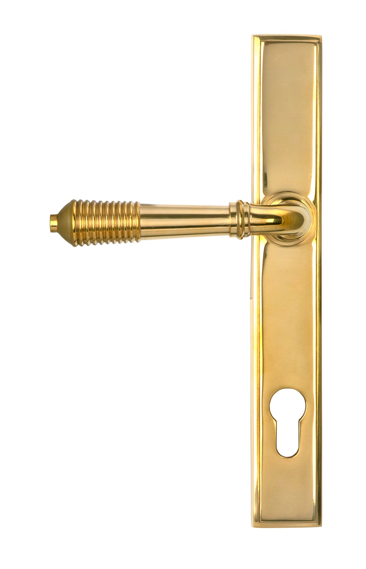 REEDED SLIMLINE ESPAGNOLETTE LOCK 123x244x70 PBR - 46545 by MARCHES (ANVIL) ARCHITECTURAL HARDWARE