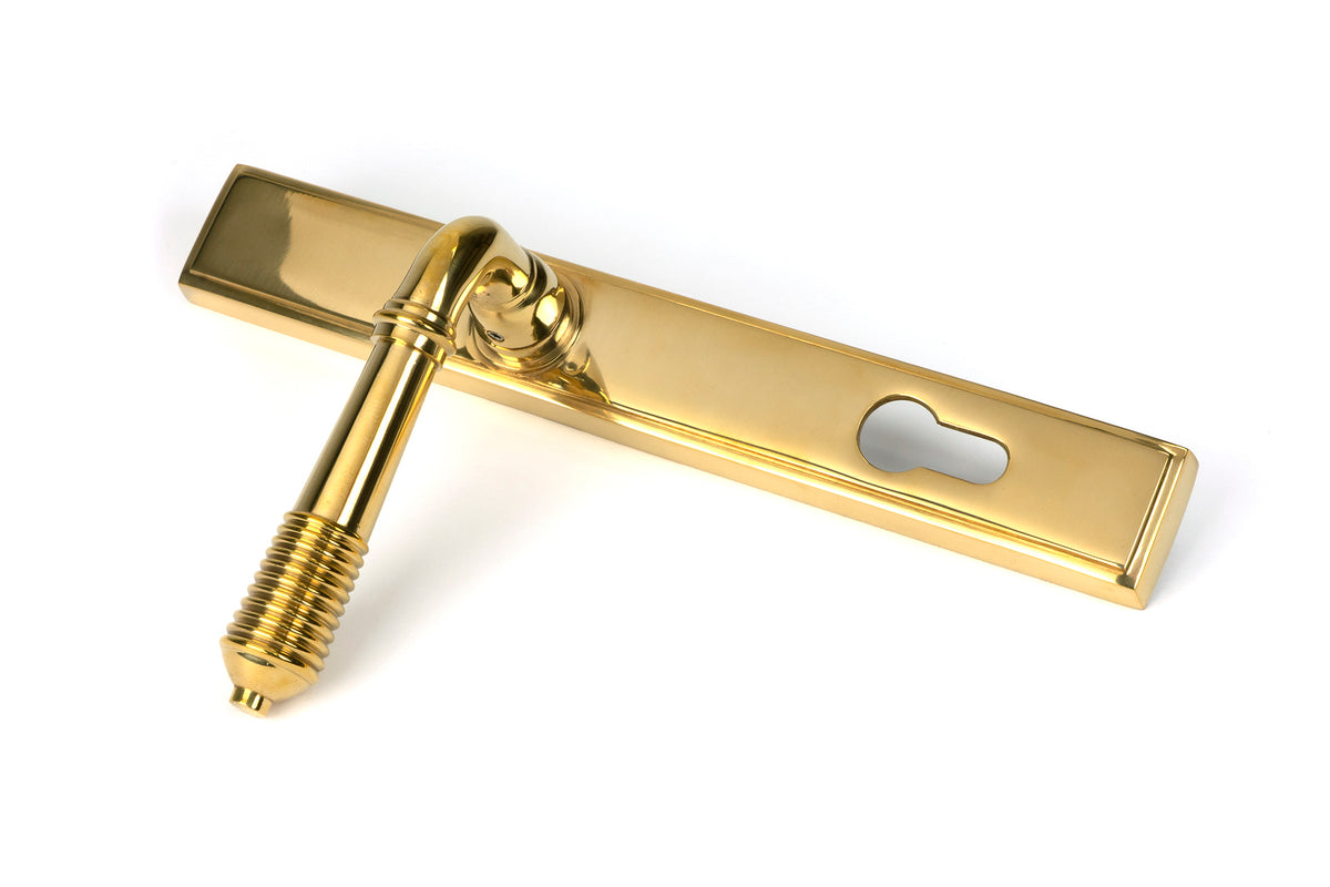REEDED SLIMLINE ESPAGNOLETTE LOCK 123x244x70 PBR - 46545 by MARCHES (ANVIL) ARCHITECTURAL HARDWARE