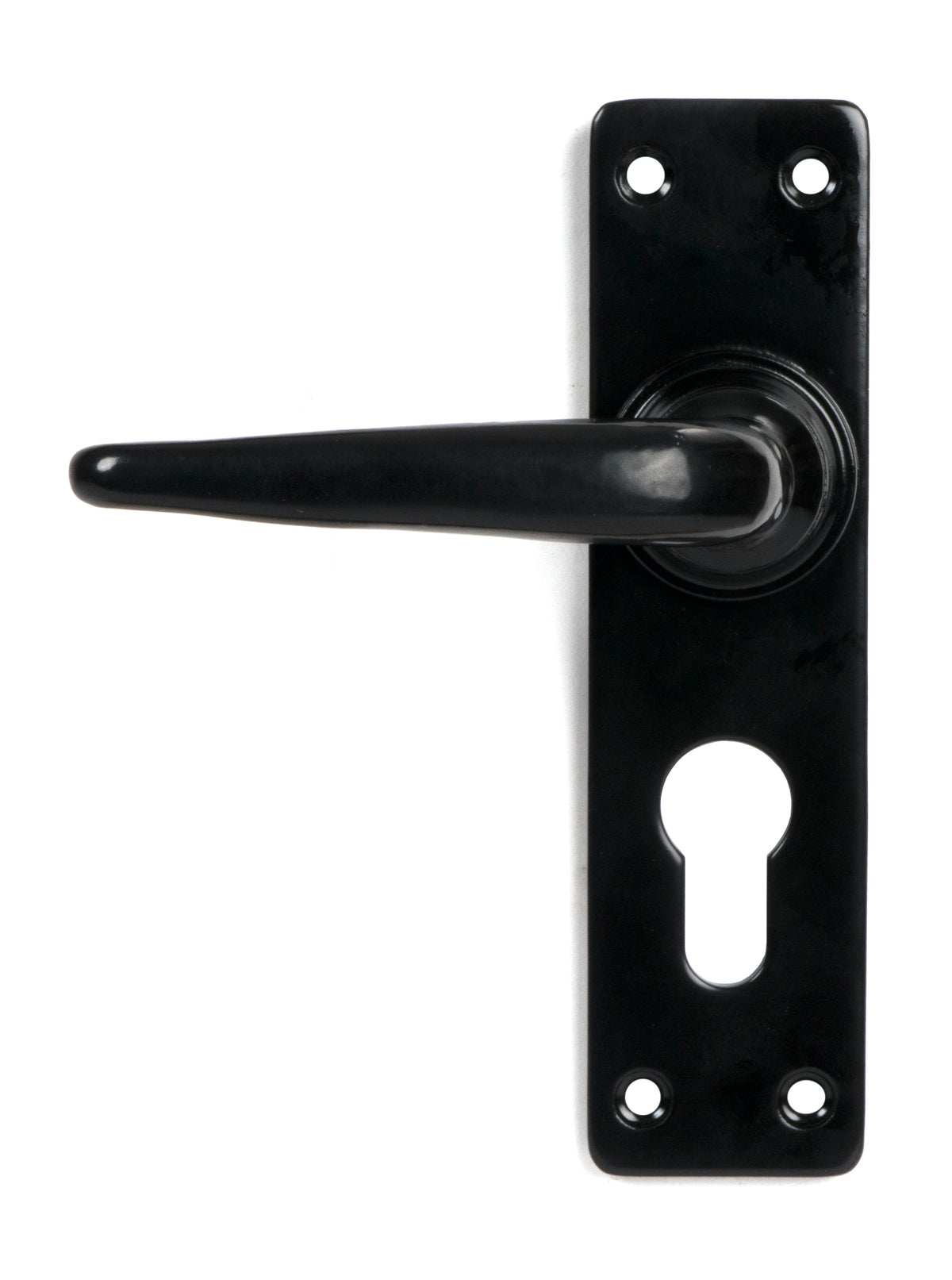 SMOOTH LEVER EURO LOCK 155x40x101 BLK - 46577 by MARCHES (ANVIL) ARCHITECTURAL HARDWARE