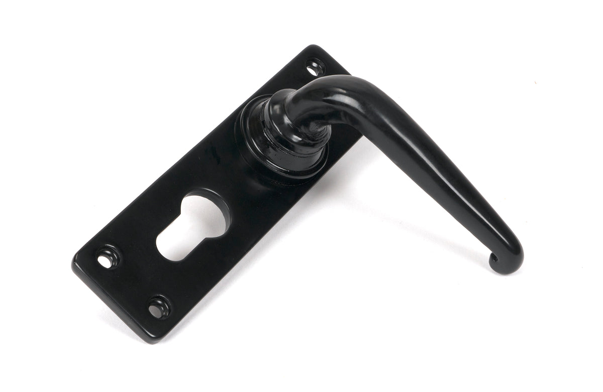 SMOOTH LEVER EURO LOCK 155x40x101 BLK - 46577 by MARCHES (ANVIL) ARCHITECTURAL HARDWARE