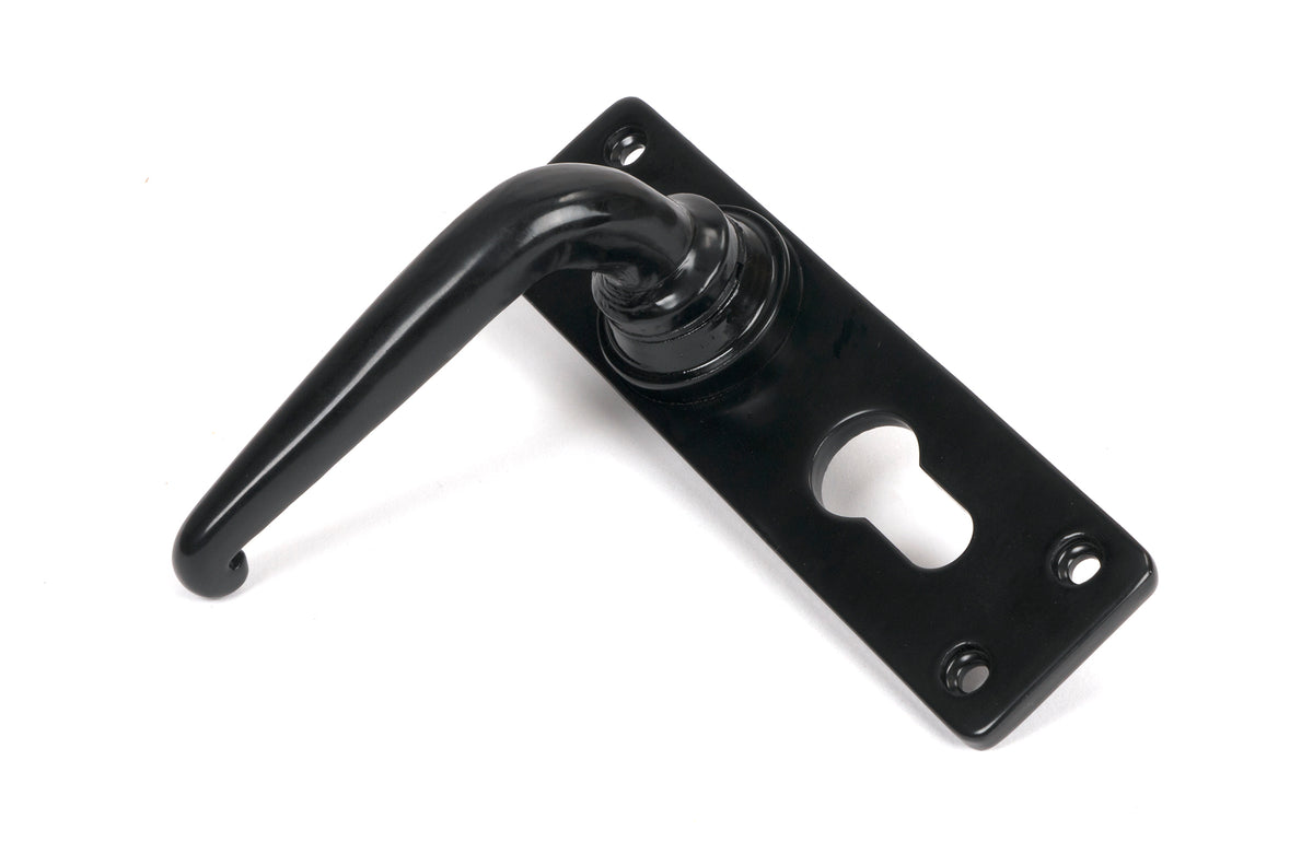 SMOOTH LEVER EURO LOCK 155x40x101 BLK - 46577 by MARCHES (ANVIL) ARCHITECTURAL HARDWARE