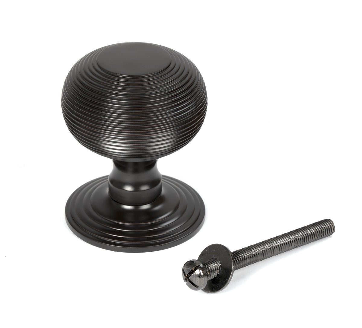 BEEHIVE CENTRE DOOR KNOB 80x96x80 AGBZ - 46657 by MARCHES (ANVIL) ARCHITECTURAL HARDWARE