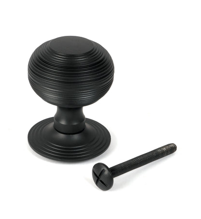 BEEHIVE CENTRE DOOR KNOB D80 MBK - 46660 by MARCHES (ANVIL) ARCHITECTURAL HARDWARE