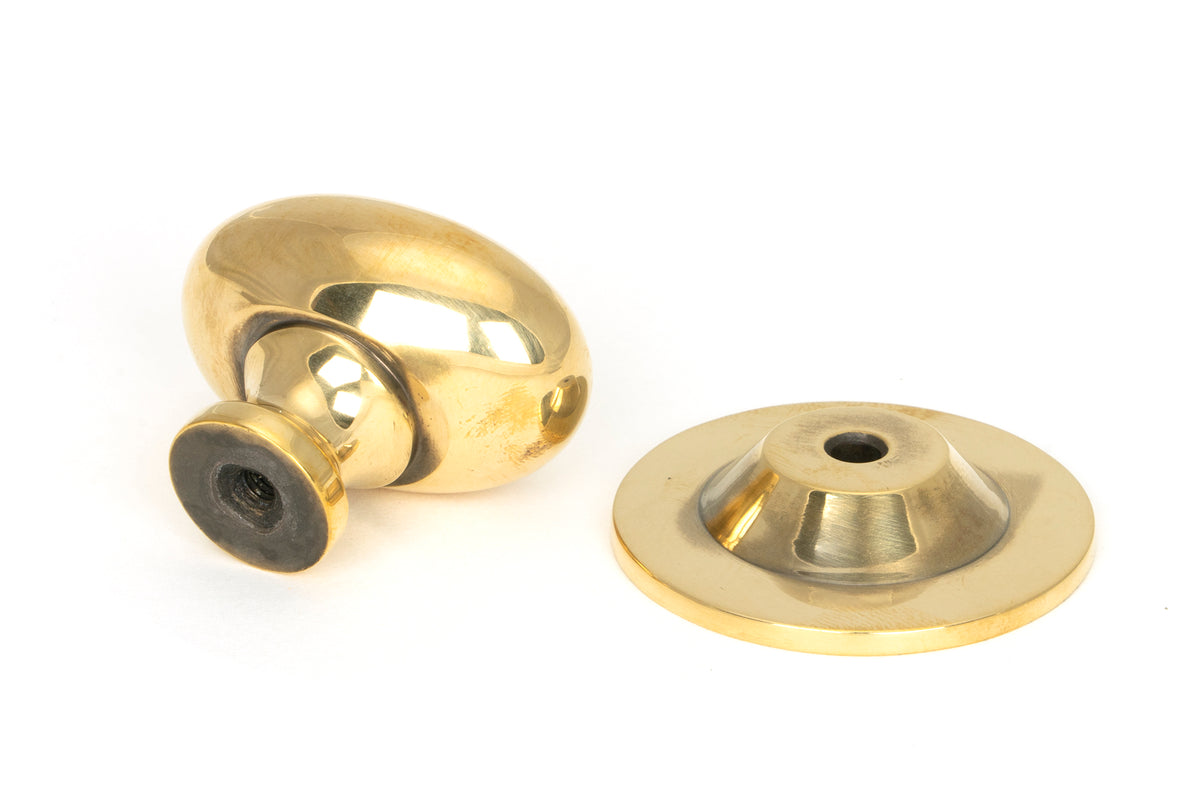 OVAL CABINET KNOB 33x22x37x36 AGBR - 46725 by MARCHES (ANVIL) ARCHITECTURAL HARDWARE