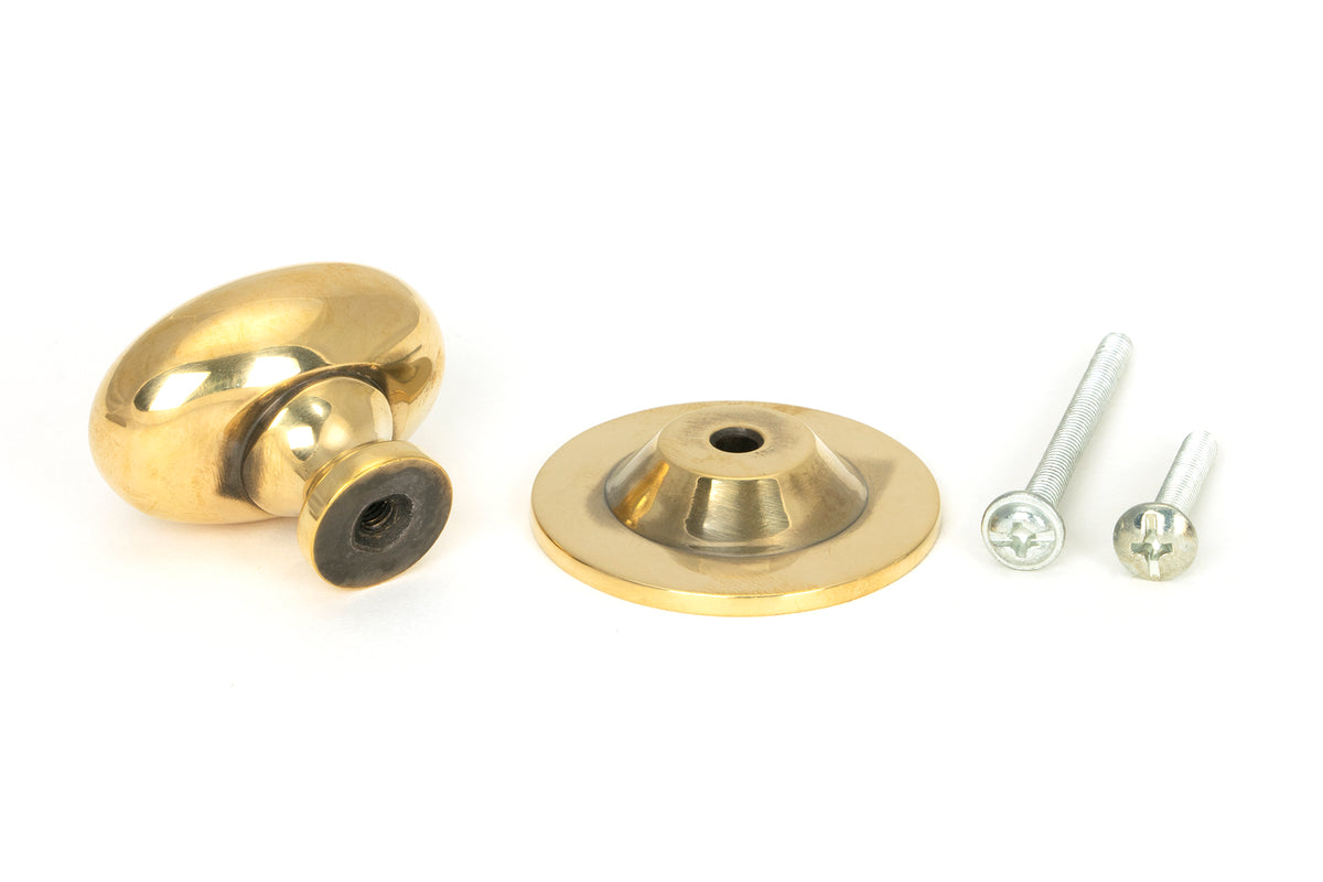 OVAL CABINET KNOB 33x22x37x36 AGBR - 46725 by MARCHES (ANVIL) ARCHITECTURAL HARDWARE