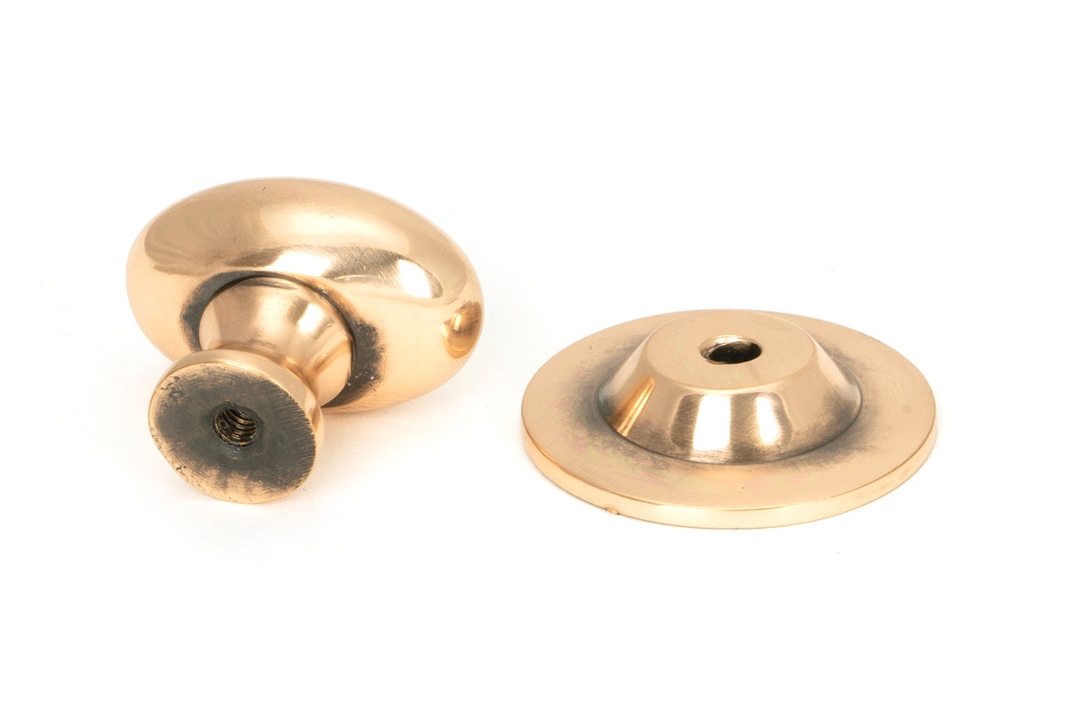 OVAL CABINET KNOB 33x22x37x36 PBZ - 46727 by MARCHES (ANVIL) ARCHITECTURAL HARDWARE