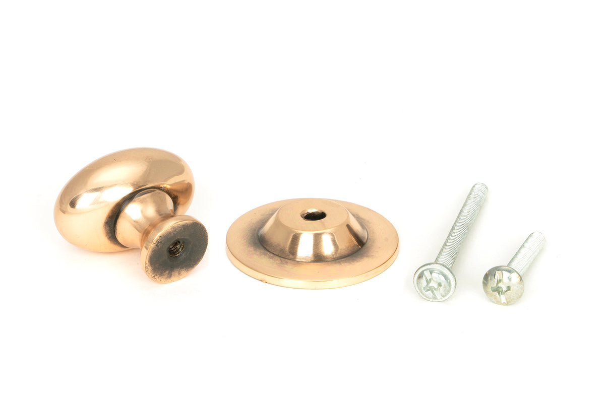 OVAL CABINET KNOB 33x22x37x36 PBZ - 46727 by MARCHES (ANVIL) ARCHITECTURAL HARDWARE