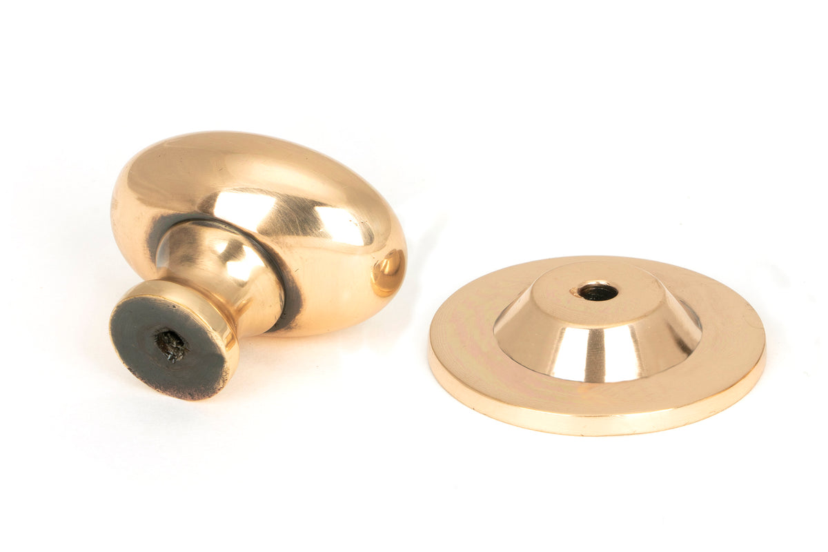 OVAL CABINET KNOB 40x27x40x43 PBZ - 46728 by MARCHES (ANVIL) ARCHITECTURAL HARDWARE