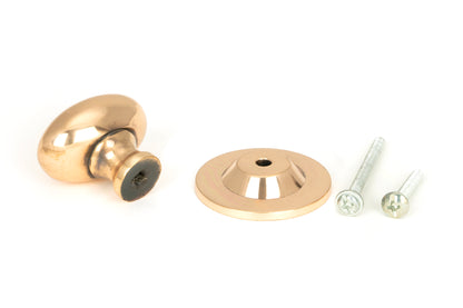 OVAL CABINET KNOB 40x27x40x43 PBZ - 46728 by MARCHES (ANVIL) ARCHITECTURAL HARDWARE