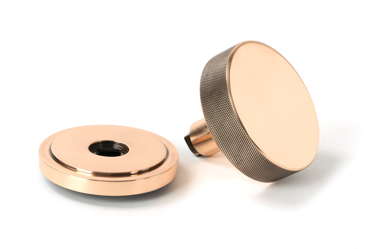 BROMPTON CENTRE DOOR KNOB ART DECO 90x70 PBZ - 46751 by MARCHES (ANVIL) ARCHITECTURAL HARDWARE