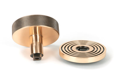 BROMPTON CENTRE DOOR KNOB BEEHIVE 90x70 PBZ - 46752 by MARCHES (ANVIL) ARCHITECTURAL HARDWARE