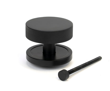 BROMPTON CENTRE DOOR KNOB PLAIN 90x70 MBK - 46758 by MARCHES (ANVIL) ARCHITECTURAL HARDWARE
