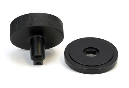BROMPTON CENTRE DOOR KNOB ART DECO 90x70 MBK - 46759 by MARCHES (ANVIL) ARCHITECTURAL HARDWARE