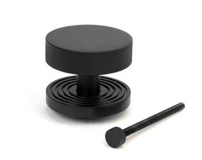 BROMPTON CENTRE DOOR KNOB BEEHIVE 90x70 MBK - 46760 by MARCHES (ANVIL) ARCHITECTURAL HARDWARE