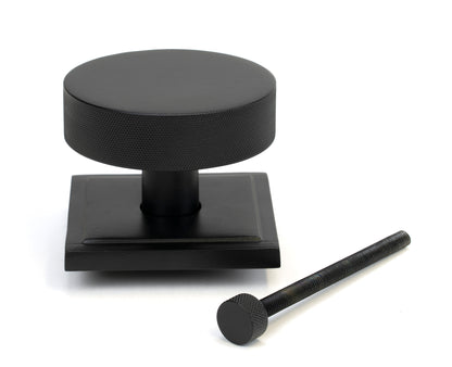 BROMPTON CENTRE DOOR KNOB SQUARE 90x70 MBK - 46761 by MARCHES (ANVIL) ARCHITECTURAL HARDWARE