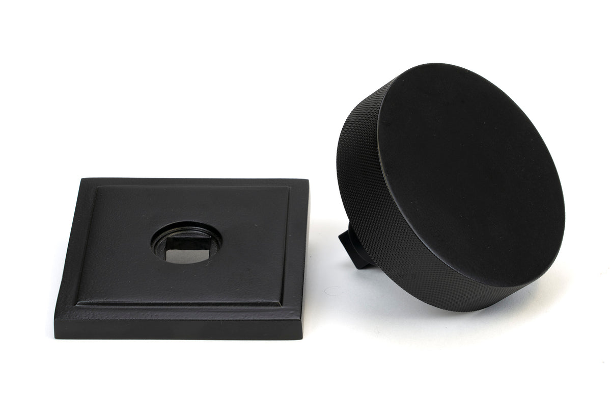 BROMPTON CENTRE DOOR KNOB SQUARE 90x70 MBK - 46761 by MARCHES (ANVIL) ARCHITECTURAL HARDWARE
