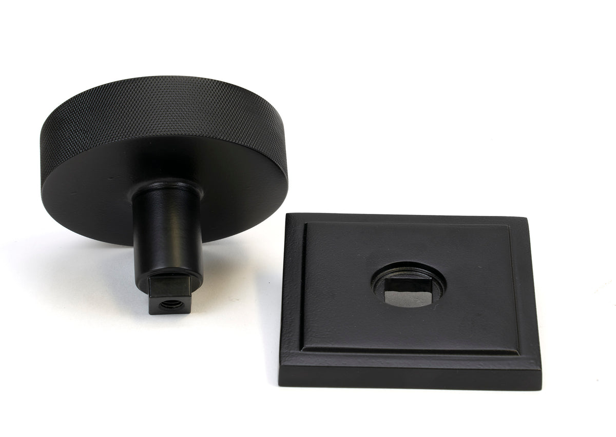 BROMPTON CENTRE DOOR KNOB SQUARE 90x70 MBK - 46761 by MARCHES (ANVIL) ARCHITECTURAL HARDWARE